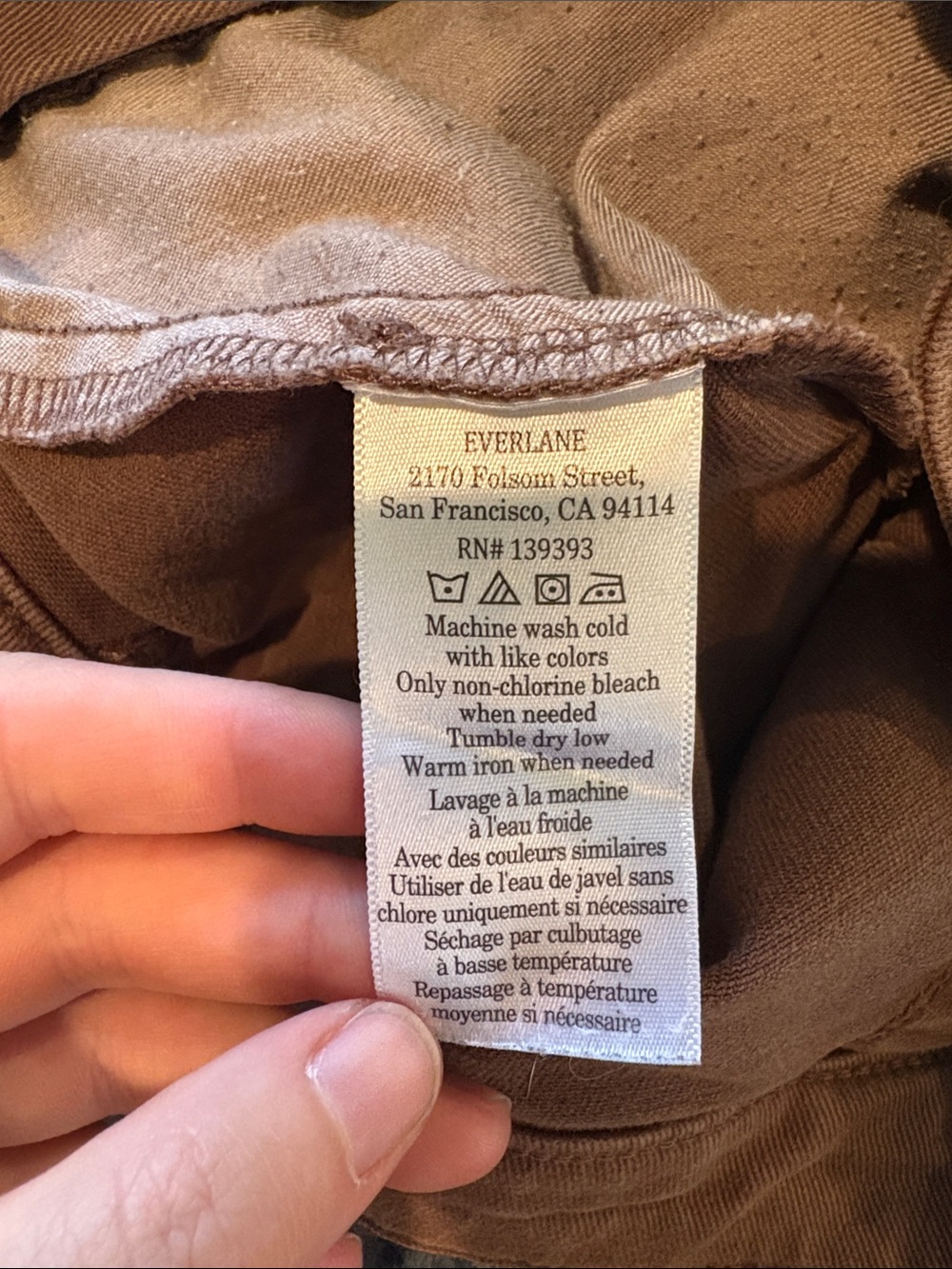 Everlane Utility Barrel Pant Brown - Picture 4 of 7
